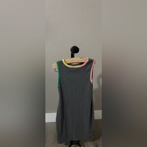 Epic Threads Charcoal Dress with Vibrant Accents